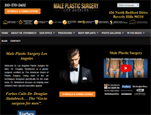 Tablet Screenshot of maleplasticsurgeryla.com